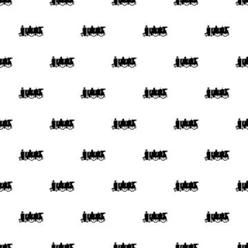 Old steam locomotive pattern vector seamless Stock Illustration