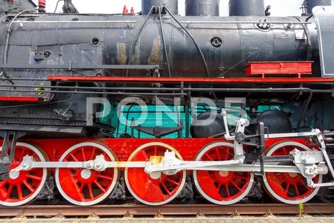 Old Steam Locomotive.