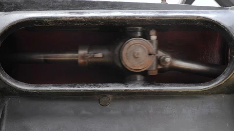Old steam machine working Video stock 118280665