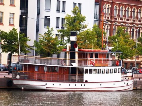 Old steam ship Foto stock
