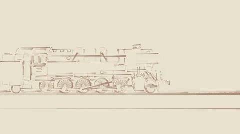 cartoon train engine side view