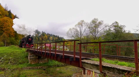 Old Steam Train Stock Footage 56855340