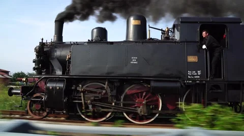 Old steam train Stock Footage 67289581