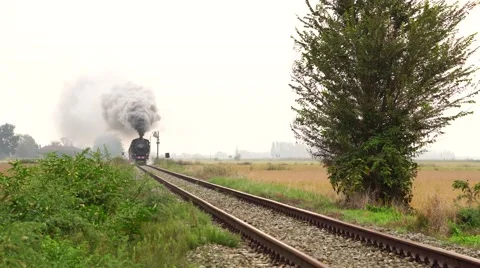 Old steam train Stock Footage 68117037