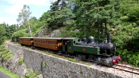 Old Steam Train Video stock 301874355