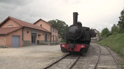 Old Steam Train Video stock 301876575