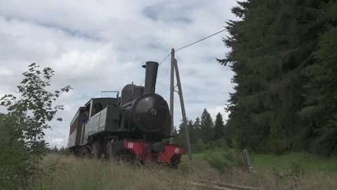 Old Steam Train Video stock 301876829