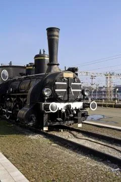 An old steam train Stock Photos