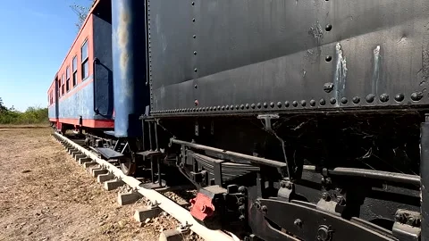 Old Steam Train Railway Wagon Stock Footage 339968160