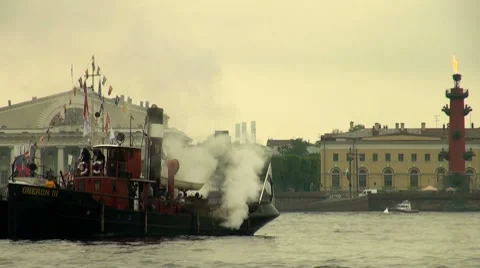 An old steamer Video stock 7749509