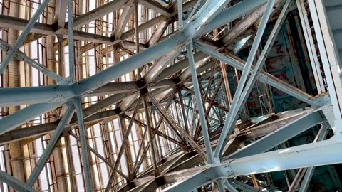 Old steel structure. Rust of metals Stock Footage 264160040