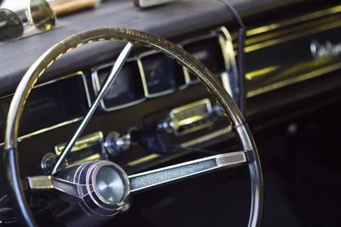 Old steering wheel Stock Photos