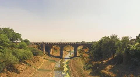 Old stone bridge of britisher's time made in scenic landscape of countryside 写真素材