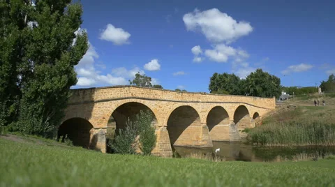 Old Stone Bridge Stock Footage 39484152