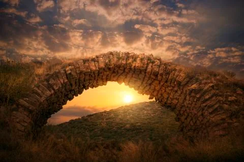 Old Stone Bridge Foto stock