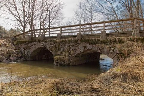 Old stone bridge. Stock Photos