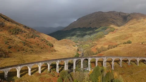 Old Stone bridge spanning a serene river. Stock Footage 297868956