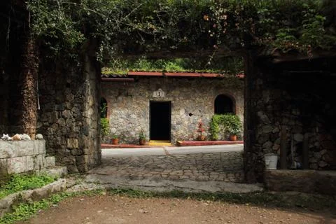 Old Stone Building in Merida Stock Photos
