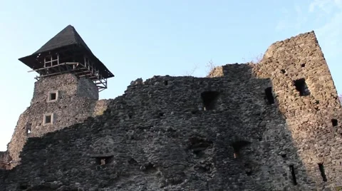 Old Stone Castle Stock Footage 58146634