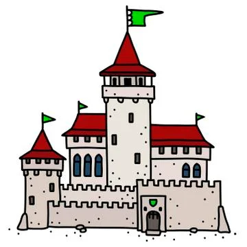 The old stone castle Illustrazione stock