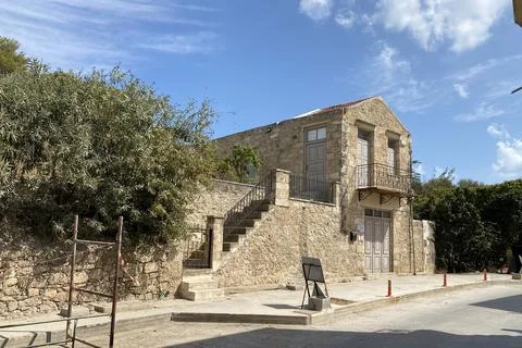 Old Stone House in Rethymnon Stock Photos