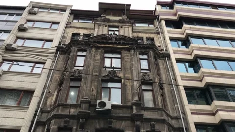 Old stone houses Stock Footage 145290403