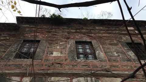 Old stone houses Stock Footage 145291032