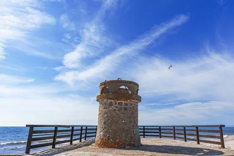 Old stone lighthouse Stock Photos