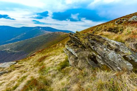 Old stone in mountains Stock Photos