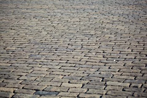 Old stone pavement in Red Square Stock Photos