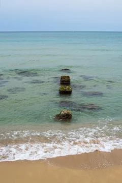Old stone pier Stock Photos
