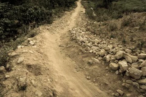 Old stone road Stock Photos