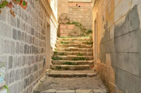 Old stone staircase Stock Photos
