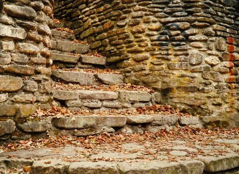 Old stone staircase Stock Photos