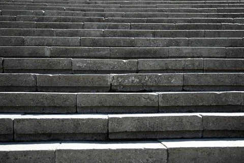 Old stone steps leading up. Stock Photos