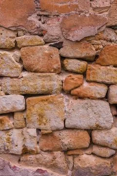 Old stone texture background wall pattern. abstract and rough wallpaper Stock Photos