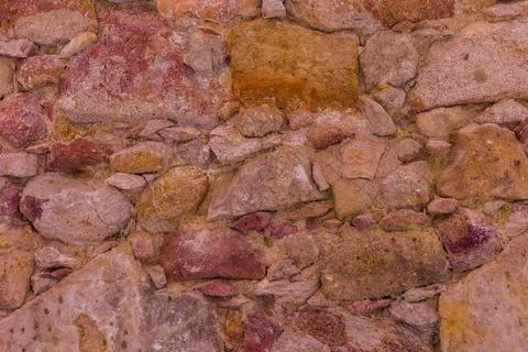 Old stone texture background wall pattern. abstract and rough wallpaper Stock Photos