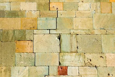 Old stone wall background and texture Stock Photos