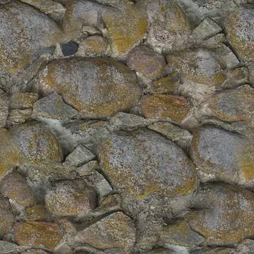 An old stone wall. Background of grey stones. Stone texture. Grey stones. Sea Stock Illustration