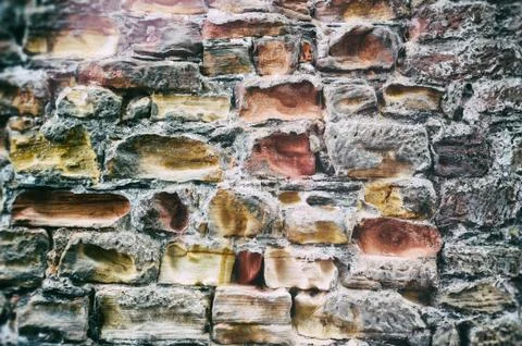 Old stone wall background Stock Photos