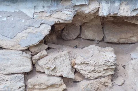 Old stone wall background Stock Photos