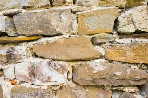 Old stone wall background Stock Photos