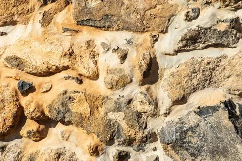 Old stone wall background Stock Photos