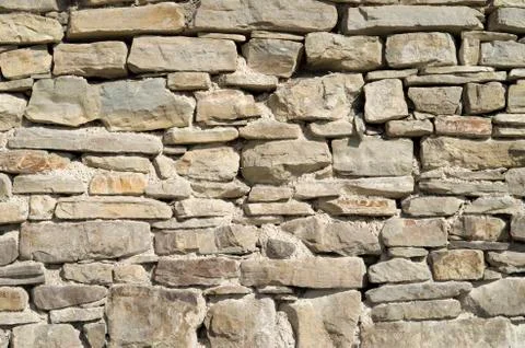 Old stone wall closeup 库存照片