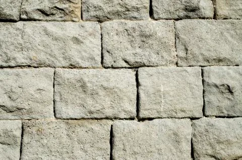 Old stone wall closeup Foto stock