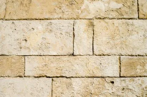 Old stone wall closeup Foto stock