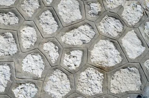 Old stone wall closeup Foto stock
