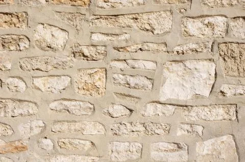 Old stone wall closeup 库存照片