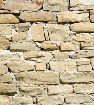 Old stone wall closeup 库存照片