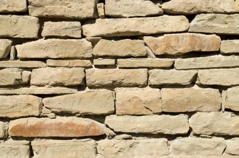 Old stone wall closeup Foto stock